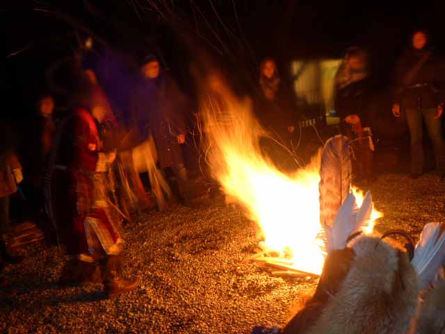 Feuerritual am Ammersee in Wartaweil 25.11.2016