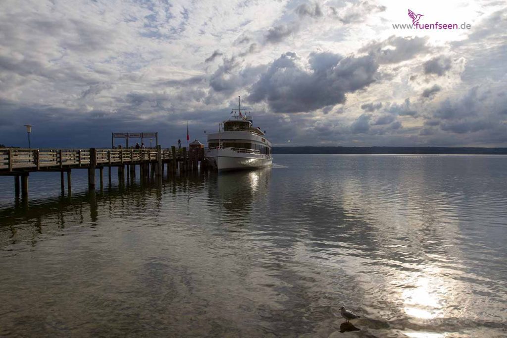 ammersee dampferfahrt bayerische seenschifffahrt - hotel direkt am ammersee