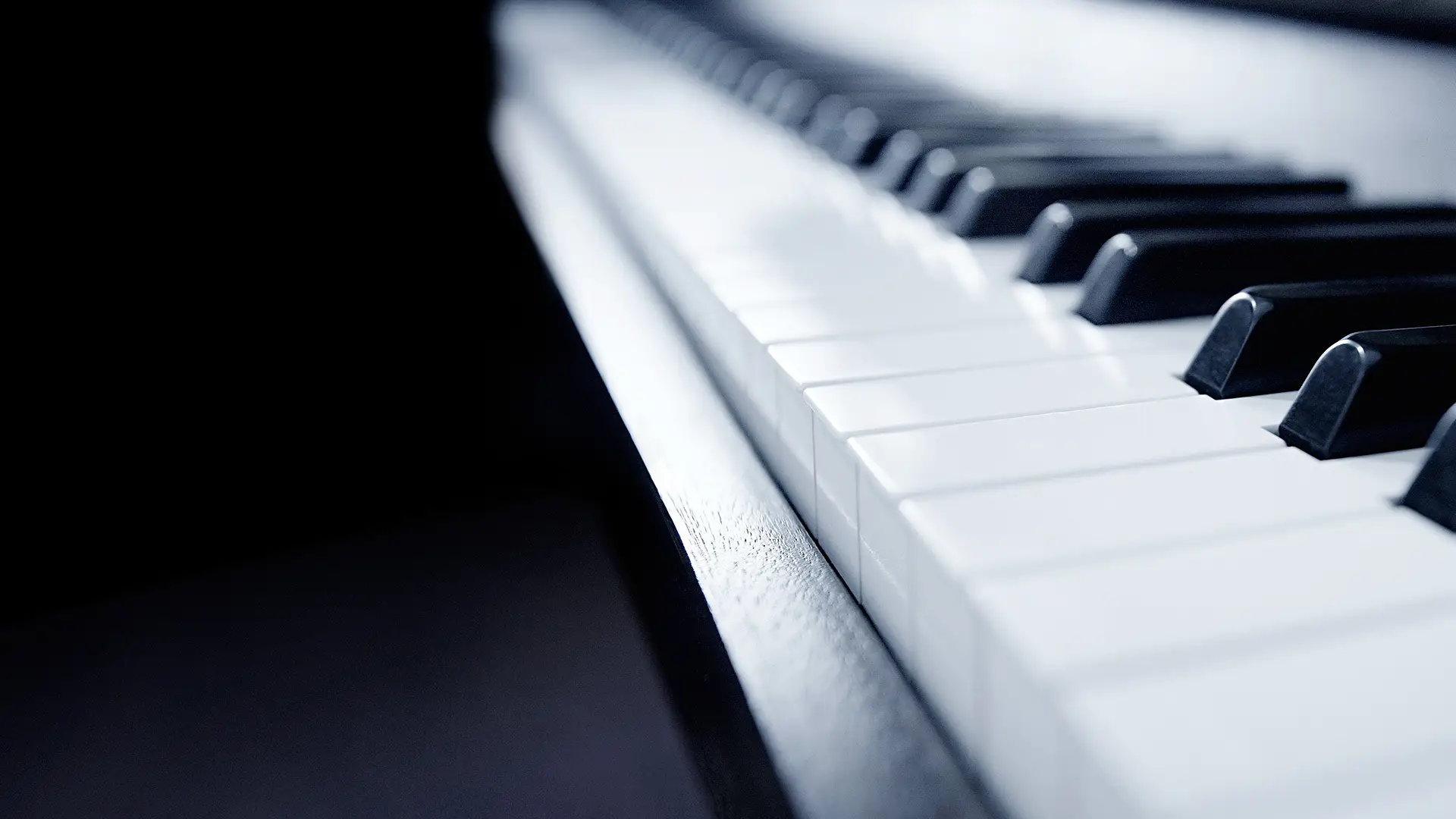 schwarz weiss Bild piano